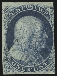Sale 1050, Lot 73, 1c 1851-56 Issue (Scott 5A-9)