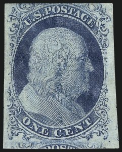 Sale 1050, Lot 74, 1c 1851-56 Issue (Scott 5A-9)