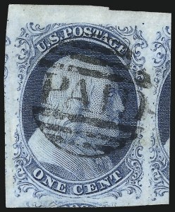 Sale 1050, Lot 75, 1c 1851-56 Issue (Scott 5A-9)