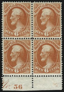 Sale 1050, Lot 766, Officials, Newspapers & Periodicals, Parcel Post (Scott O, PR, Q)