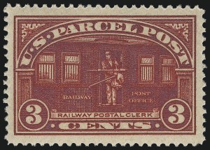 Sale 1050, Lot 777, Officials, Newspapers & Periodicals, Parcel Post (Scott O, PR, Q)