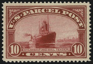 Sale 1050, Lot 778, Officials, Newspapers & Periodicals, Parcel Post (Scott O, PR, Q)