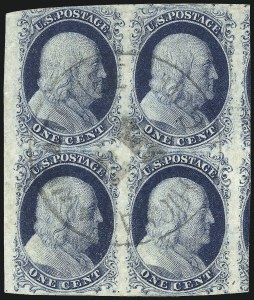 Sale 1050, Lot 80, 1c 1851-56 Issue (Scott 5A-9)
