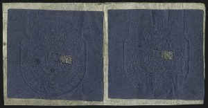 Sale 1050, Lot 833, Revenues, Hunting Permits, Sanitary Fairs, Official Seals