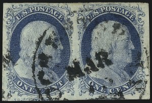 Sale 1050, Lot 97, 1c 1851-56 Issue (Scott 5A-9)