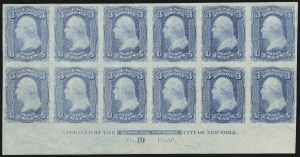 Sale 1057, Lot 510, Essays and Proofs (1847 thru 1869 Pictorials)