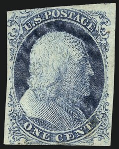 Sale 1057, Lot 558, 1851-56 Issue (Scott 6-17)