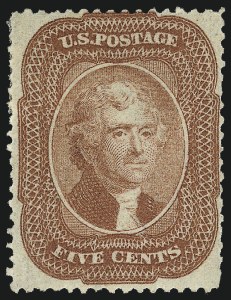 Sale 1057, Lot 578, 1857-60 Issue (Scott 18-39)