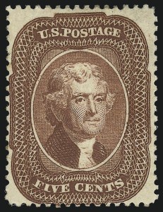 Sale 1057, Lot 579, 1857-60 Issue (Scott 18-39)