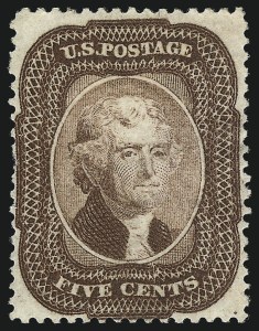 Sale 1057, Lot 581, 1857-60 Issue (Scott 18-39)
