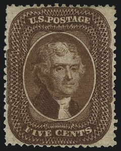 Sale 1057, Lot 584, 1857-60 Issue (Scott 18-39)