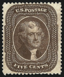 Sale 1057, Lot 585, 1857-60 Issue (Scott 18-39)