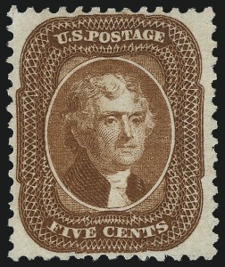 Sale 1057, Lot 601, 1875 Reprint of 1857-60 Issue (Scott 40-47)