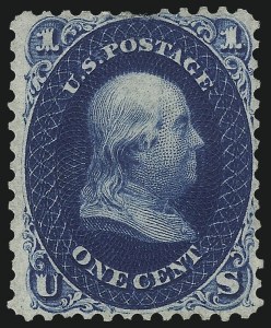 Sale 1057, Lot 608, 1861 Issue First Designs and Colors (Scott 55-62)