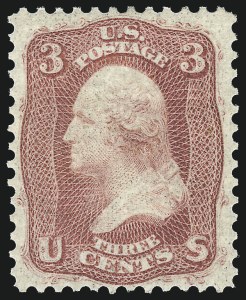 Sale 1057, Lot 609, 1861 Issue First Designs and Colors (Scott 55-62)