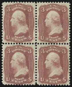 Sale 1057, Lot 611, 1861 Issue First Designs and Colors (Scott 55-62)