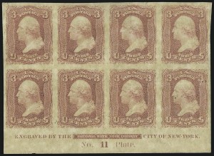 Sale 1057, Lot 620, 1861-66 Issue (Scott 56-78)