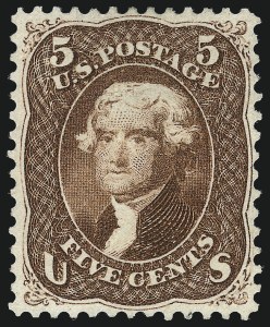 Sale 1057, Lot 633, 1861-66 Issue (Scott 56-78)