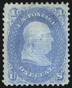 Sale 1057, Lot 655, 1867-68 Grilled Issue (Scott 79-101)