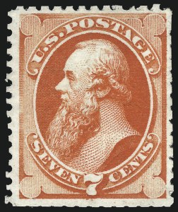 Sale 1057, Lot 754, 1875 Continental Bank Note Co. Hard Paper Special Printing (Scott 167-180)