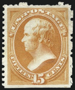 Sale 1057, Lot 758, 1875 Continental Bank Note Co. Hard Paper Special Printing (Scott 167-180)