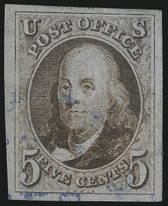 Sale Number 1061, Lot Number 3318, 1847 Issue (Scott 1-2)