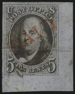 Sale 1061, Lot 3323, 1847 Issue (Scott 1-2)