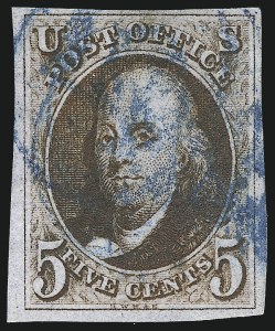 Sale 1061, Lot 3326, 1847 Issue (Scott 1-2)