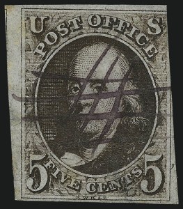 Sale 1061, Lot 3330, 1847 Issue (Scott 1-2)