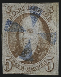Sale 1061, Lot 3333, 1847 Issue (Scott 1-2)