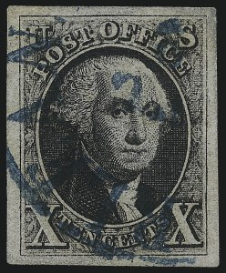 Sale 1061, Lot 3345, 1847 Issue (Scott 1-2)