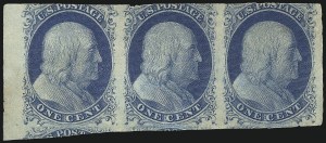 Sale 1061, Lot 3355, 1c-3c 1851-56 Issue (Scott 5A-11A)
