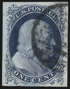 Sale 1061, Lot 3357, 1c-3c 1851-56 Issue (Scott 5A-11A)