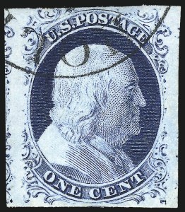 Sale 1061, Lot 3363, 1c-3c 1851-56 Issue (Scott 5A-11A)