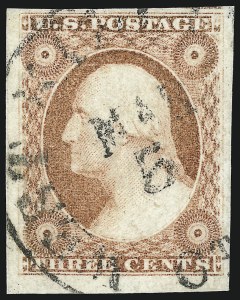 Sale 1061, Lot 3373, 1c-3c 1851-56 Issue (Scott 5A-11A)