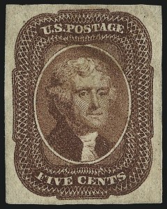 Sale 1061, Lot 3382, 5c-12c 1851-56 Issue (Scott 12-17)