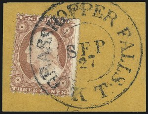 Sale 1061, Lot 3425, 3c-90c 1857-60 Issue and 1875 Reprint (Scott 25-40)