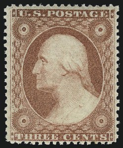 Sale 1061, Lot 3426, 3c-90c 1857-60 Issue and 1875 Reprint (Scott 25-40)