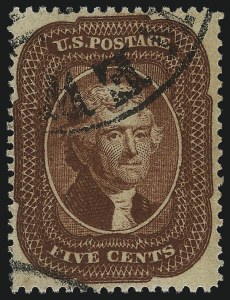 Sale 1061, Lot 3433, 3c-90c 1857-60 Issue and 1875 Reprint (Scott 25-40)