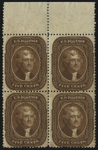 Sale 1061, Lot 3438, 3c-90c 1857-60 Issue and 1875 Reprint (Scott 25-40)