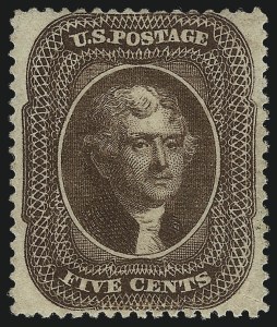 Sale 1061, Lot 3440, 3c-90c 1857-60 Issue and 1875 Reprint (Scott 25-40)