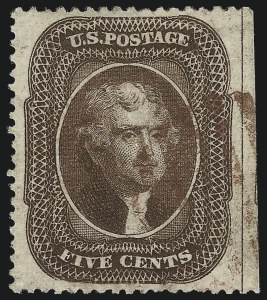 Sale 1061, Lot 3443, 3c-90c 1857-60 Issue and 1875 Reprint (Scott 25-40)