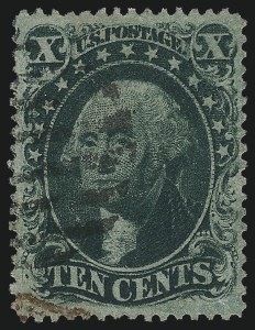 Sale Number 1061, Lot Number 3444, 3c-90c 1857-60 Issue and 1875 Reprint (Scott 25-40)