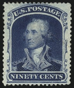 Sale 1061, Lot 3453, 3c-90c 1857-60 Issue and 1875 Reprint (Scott 25-40)
