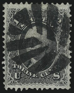 Sale 1061, Lot 3511, 1867-68 Grilled Issue (Scott 83-100)