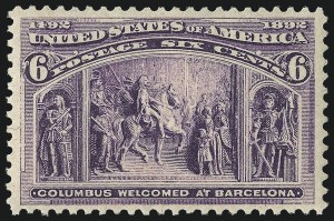 Sale 1061, Lot 3685, 1c-30c 1893 Columbian Issue (Scott 230-239)