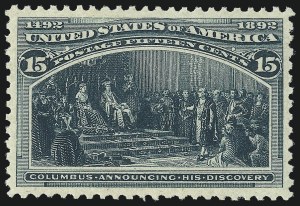 Sale Number 1061, Lot Number 3699, 1c-30c 1893 Columbian Issue (Scott 230-239)