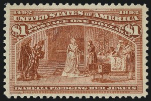 Sale 1061, Lot 3710, 50c-$5.00 1893 Columbian Issue (Scott 240-245)