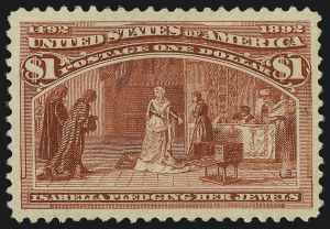 Sale 1061, Lot 3714, 50c-$5.00 1893 Columbian Issue (Scott 240-245)