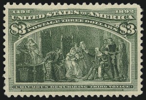 Sale 1061, Lot 3719, 50c-$5.00 1893 Columbian Issue (Scott 240-245)